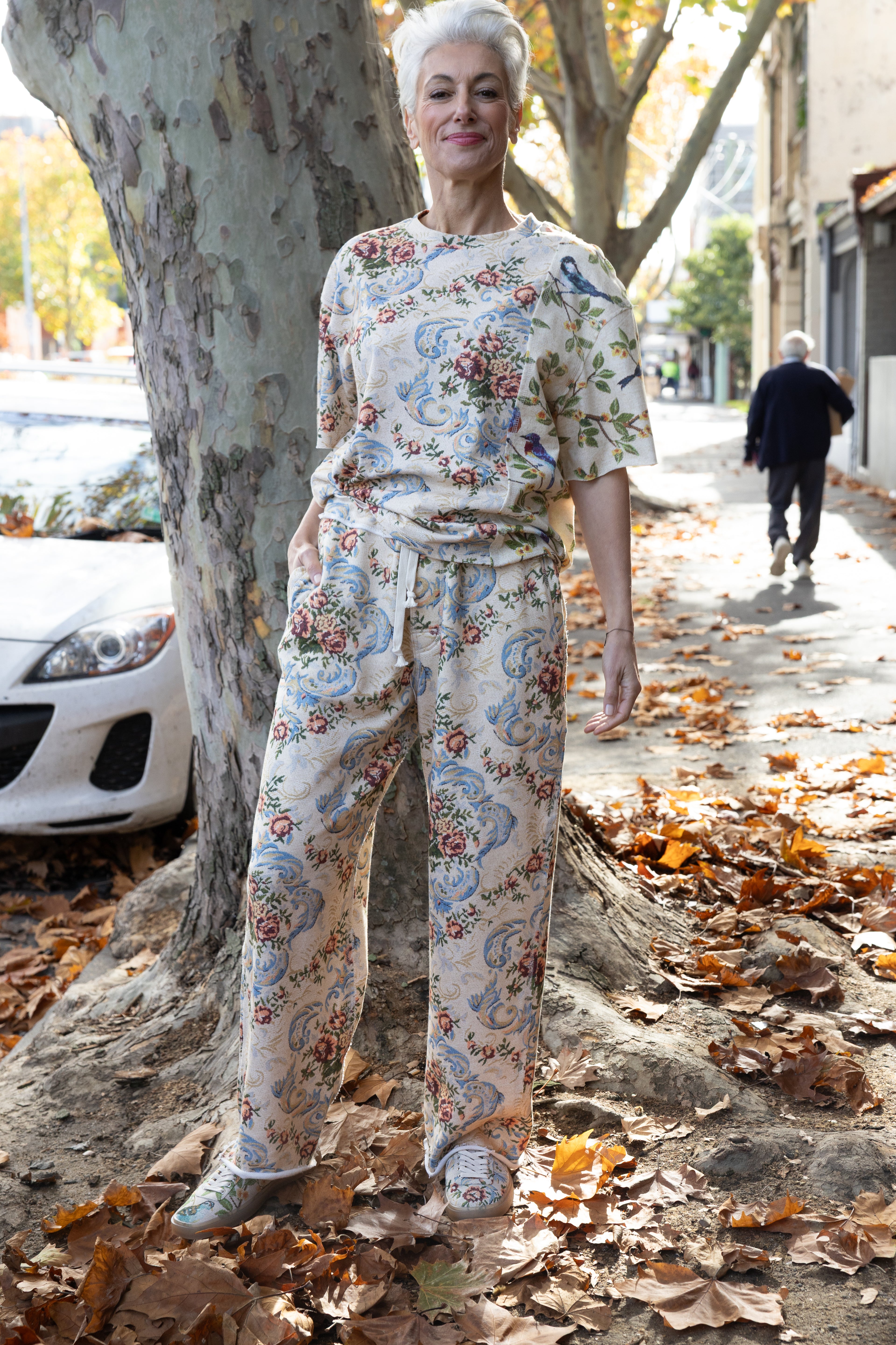 GAUGE TRACKPANTS - FLOWERS