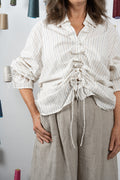 MOUNT SHIRT - CREAM STRIPE