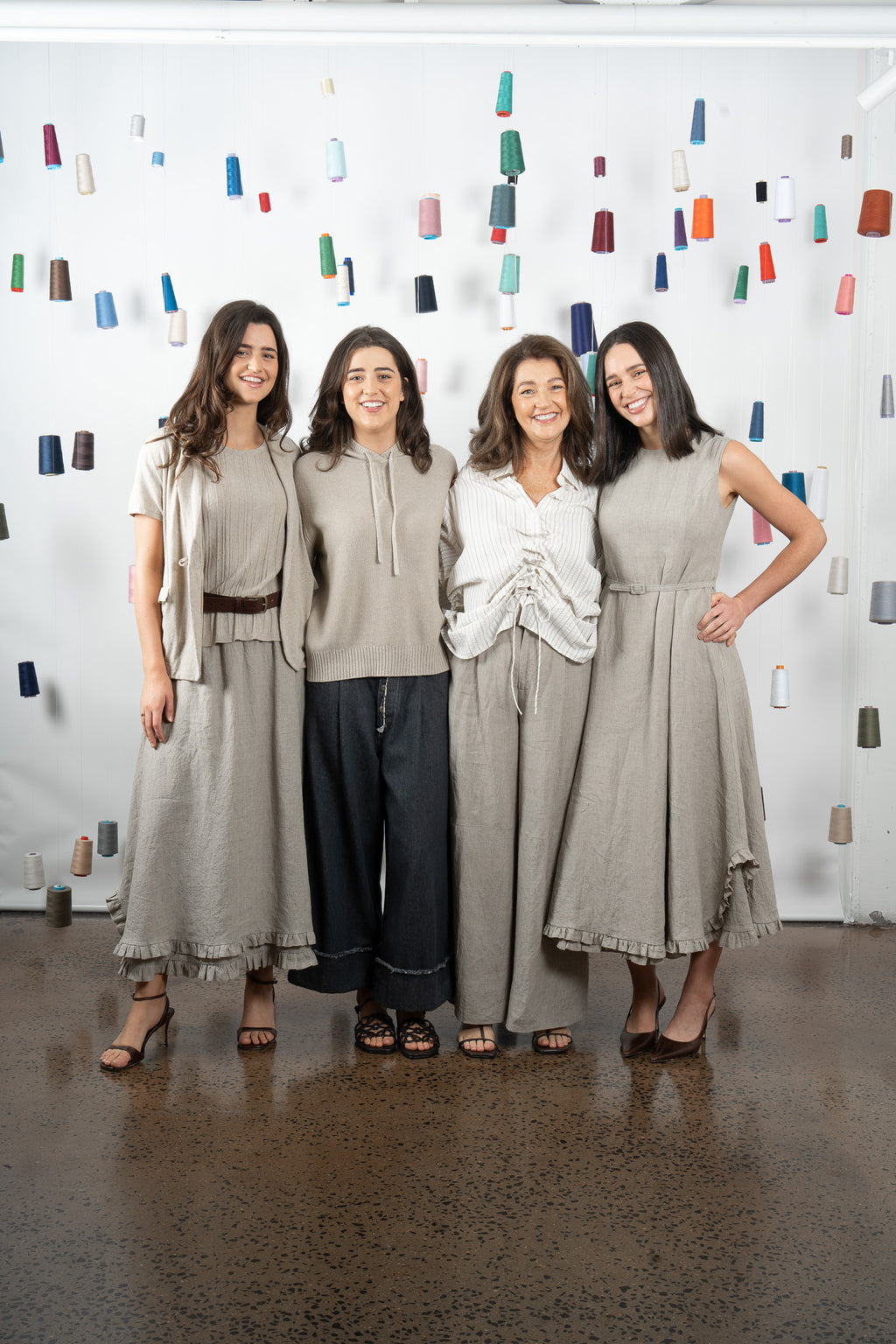 NETTA LINEN SKIRT- SAND