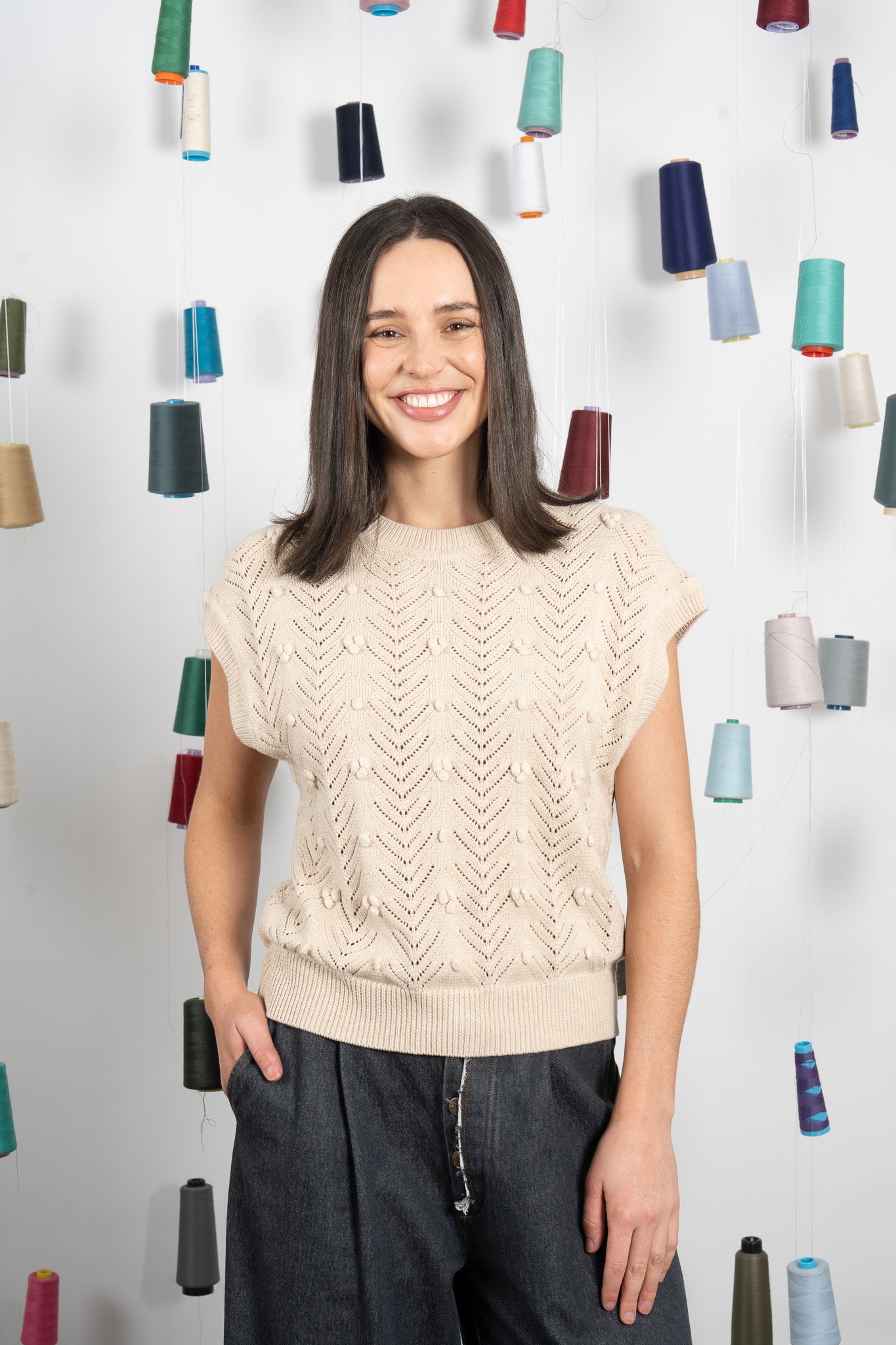 THISTLE VEST - CREAM