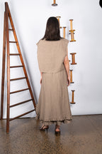 NETTA LINEN SKIRT - ROCK