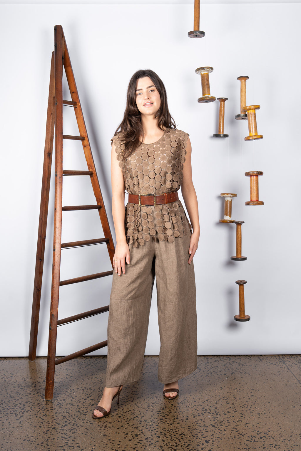 COINS TOP - TAN
