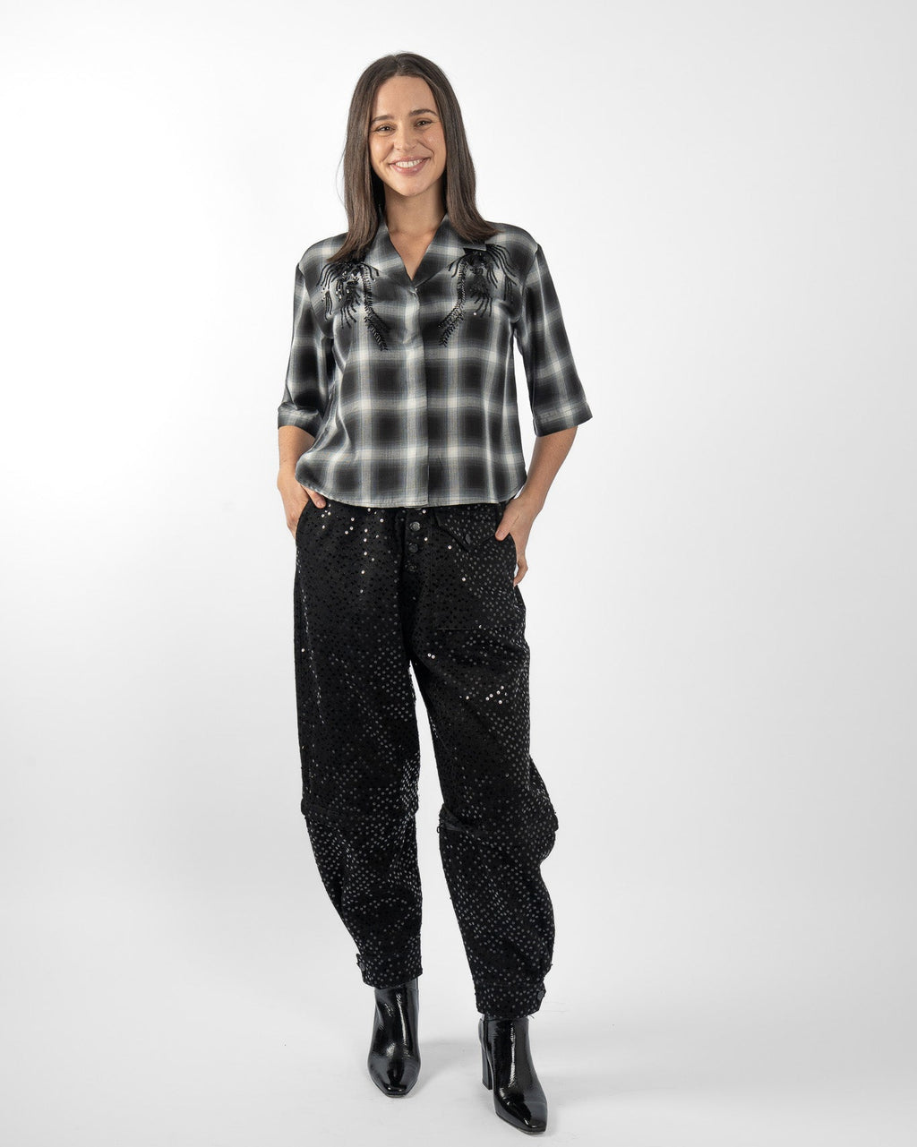 TRUCKERS - BLACK SEQUIN
