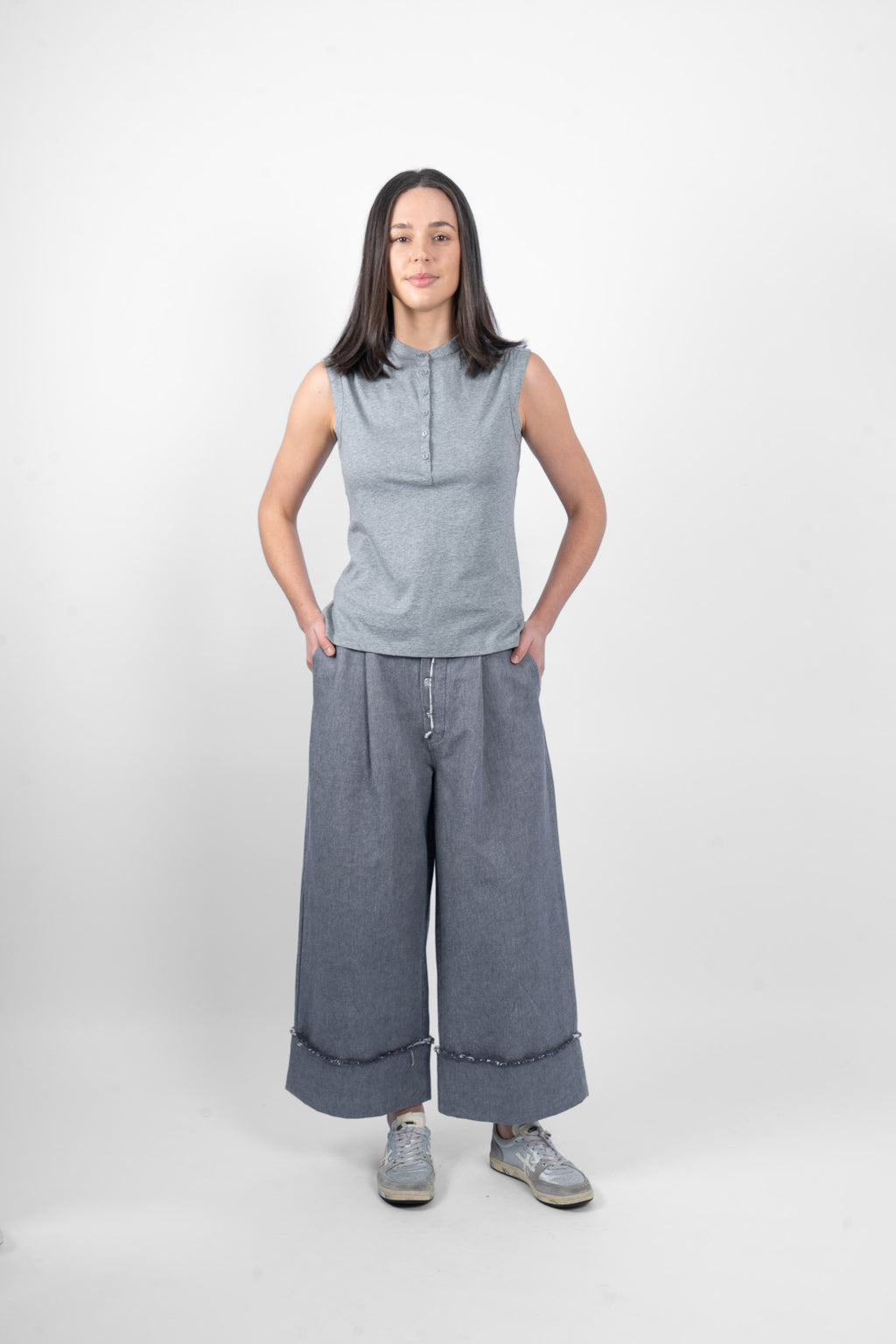 STINGRAY TANK - GREY MARLE