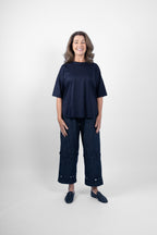PEONY TSHIRT - NAVY