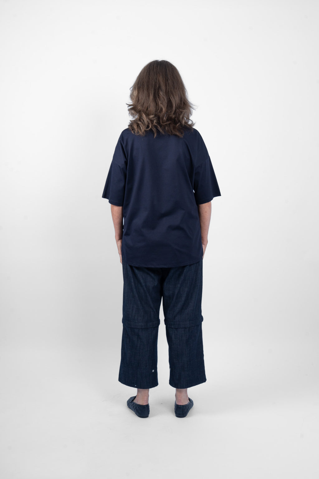 PEONY TSHIRT - NAVY