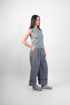 VIOLET TANK - GREY MARLE