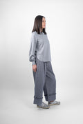 BAXTER LONG SLEEVE - GREY MARLE