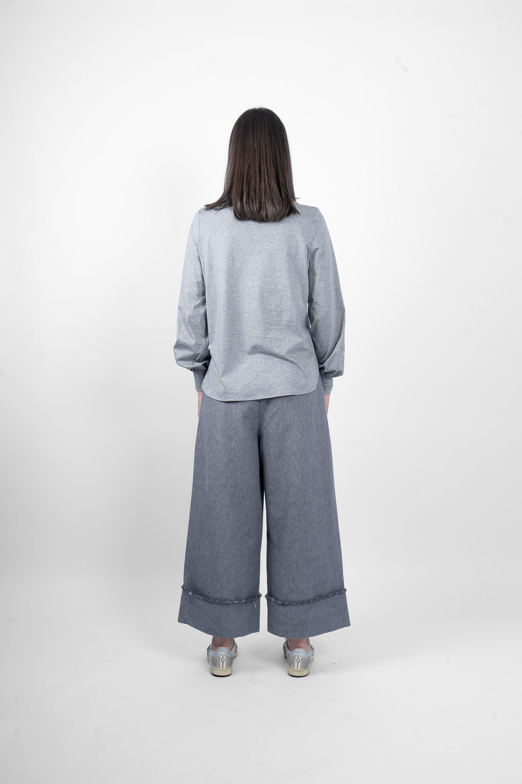 BAXTER LONG SLEEVE - GREY MARLE
