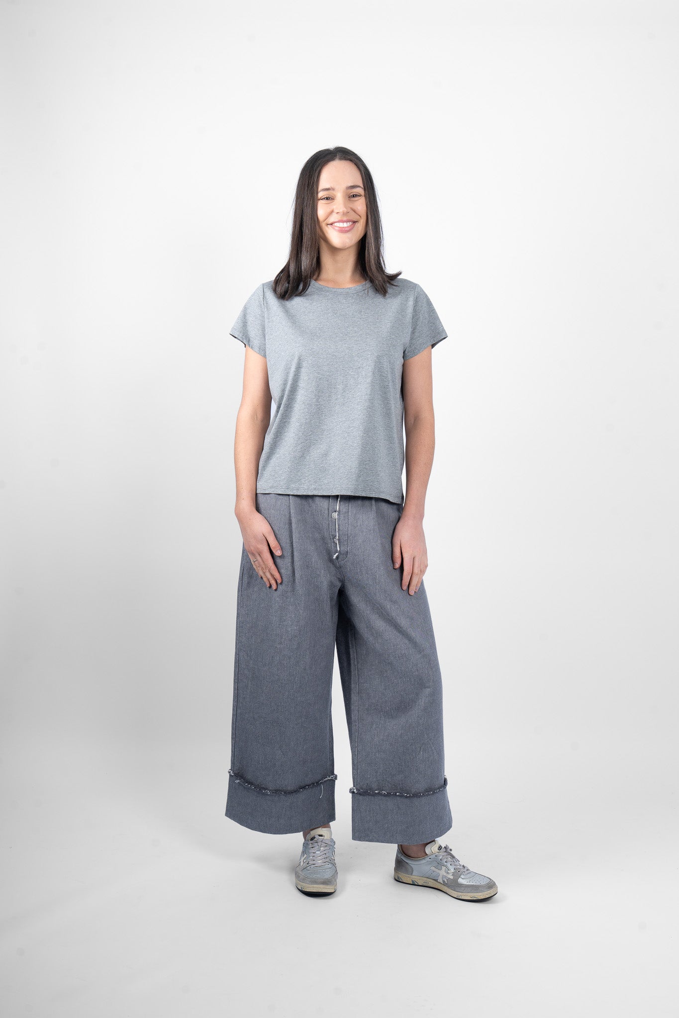 LOLLY T-SHIRT - GREY MARLE