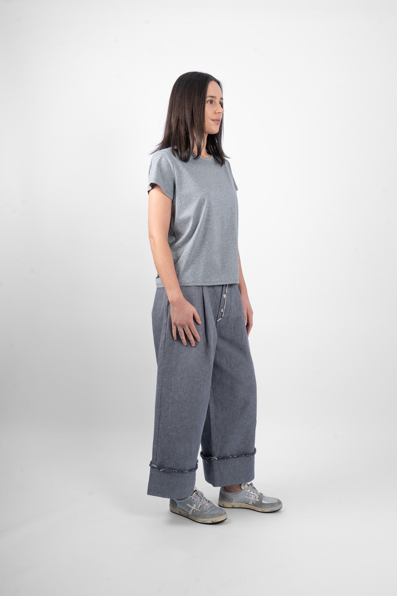 LOLLY T-SHIRT - GREY MARLE