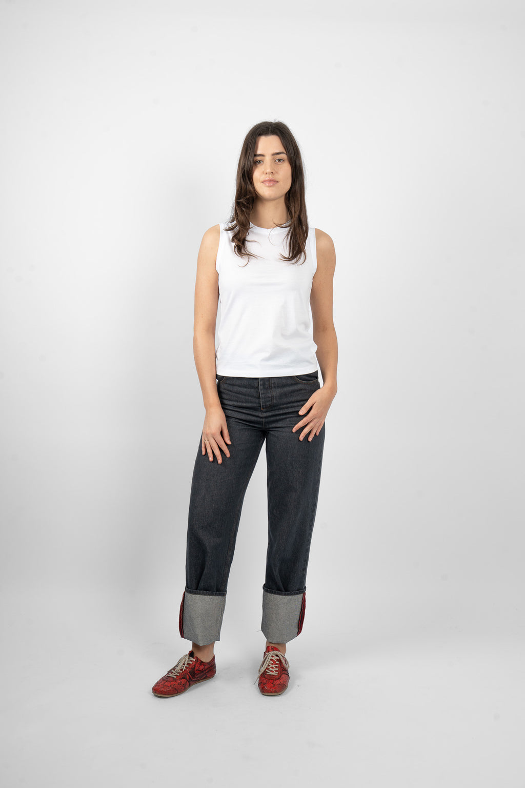 VIOLET TANK - WHITE