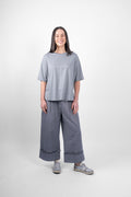 PEONY TSHIRT - GREY MARLE