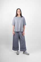 PEONY TSHIRT - GREY MARLE