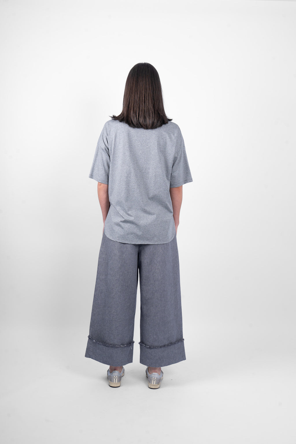 PEONY TSHIRT - GREY MARLE