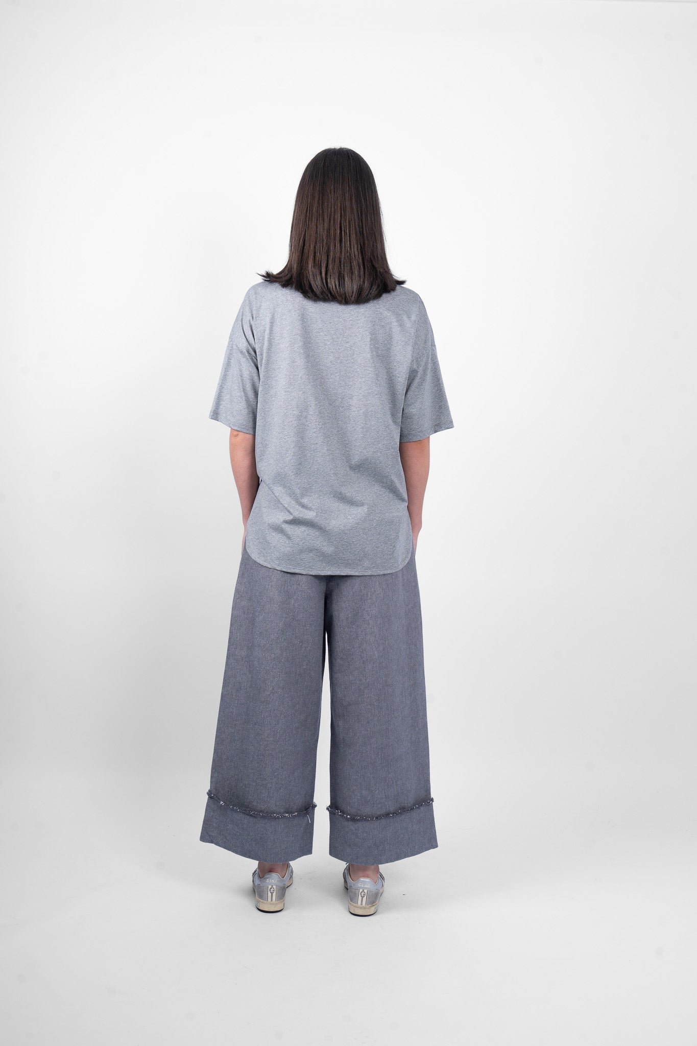 PEONY TSHIRT - GREY MARLE