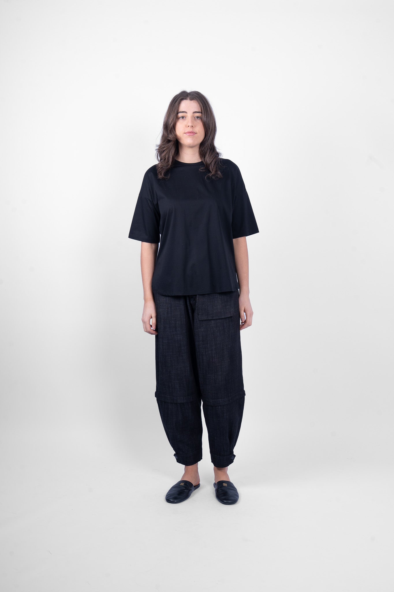 PEONY TSHIRT - BLACK