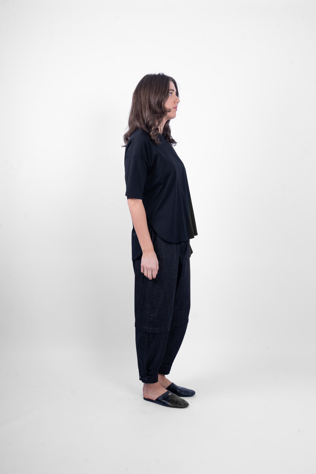 PEONY TSHIRT - BLACK