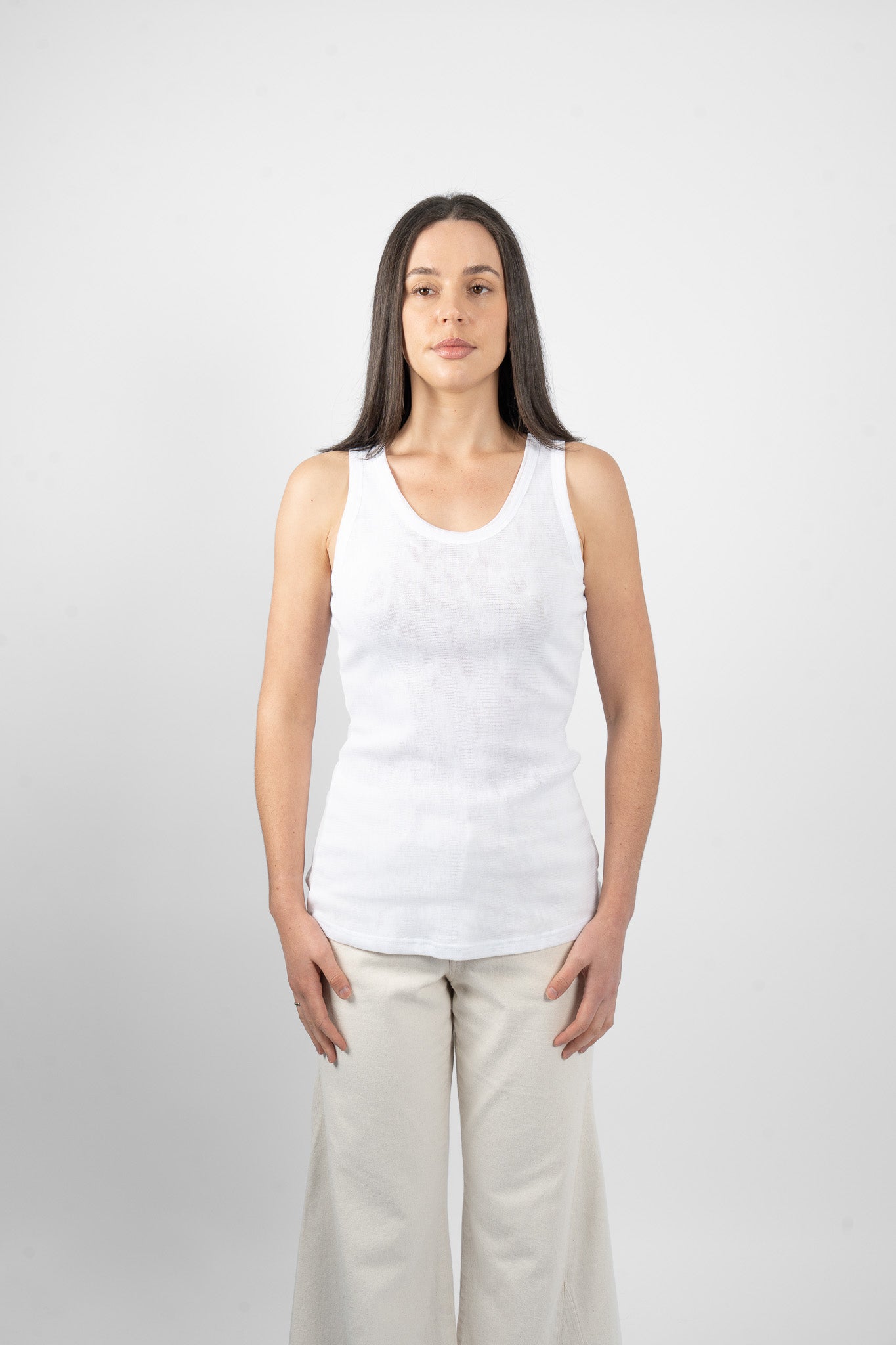 SPODE DOUBLE MESH - WHITE