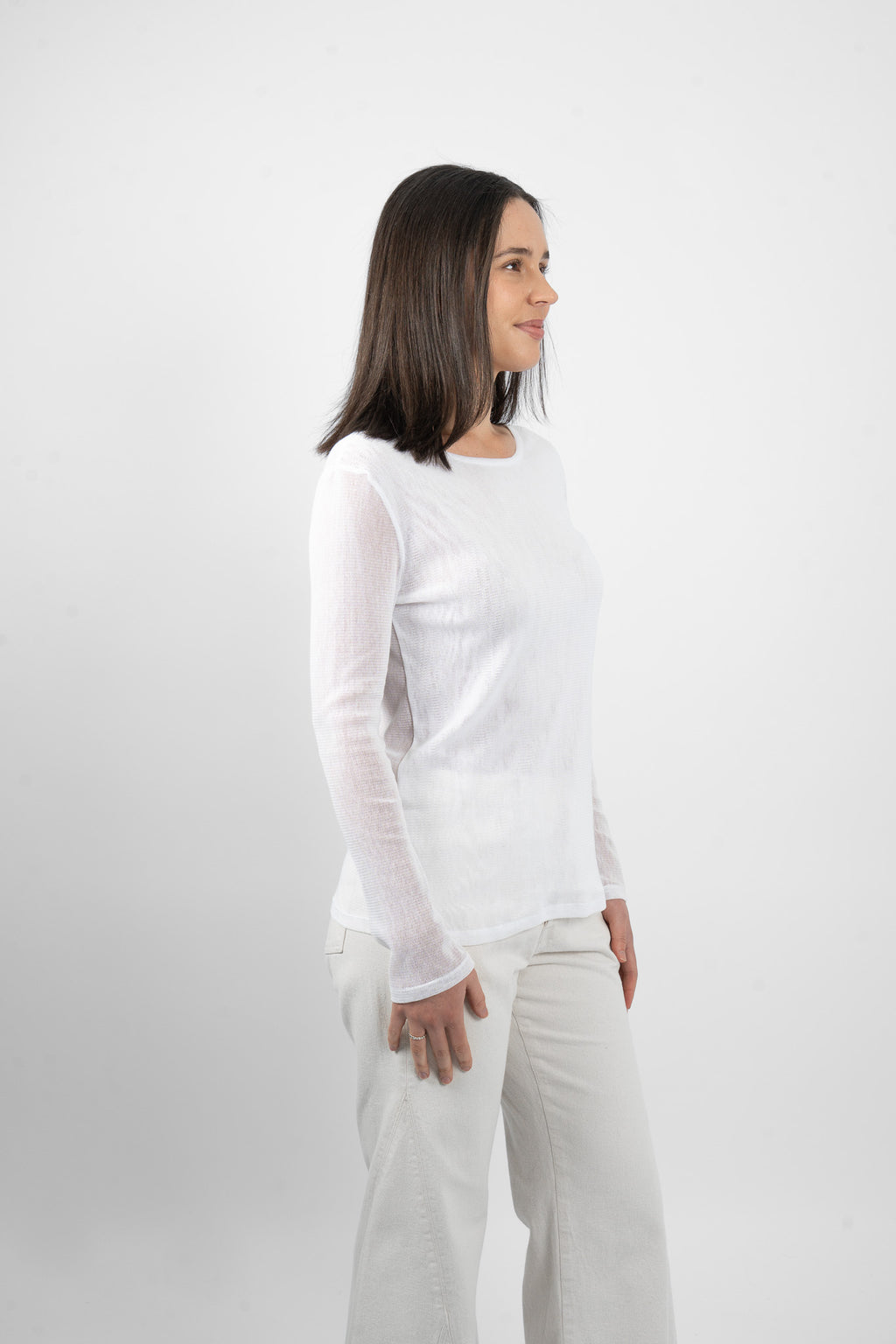 GROOVY DOUBLE MESH - WHITE