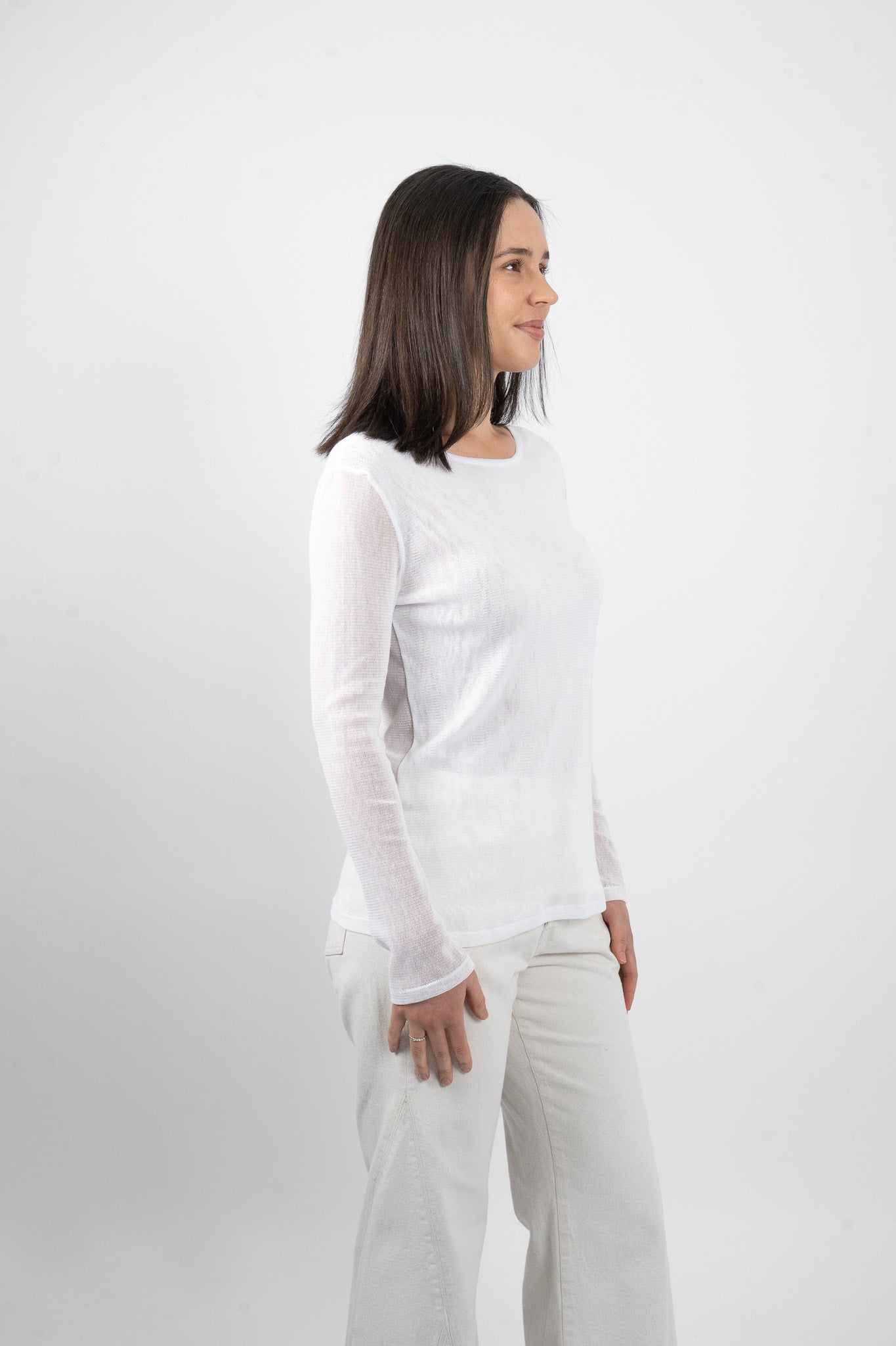 GROOVY DOUBLE MESH - WHITE