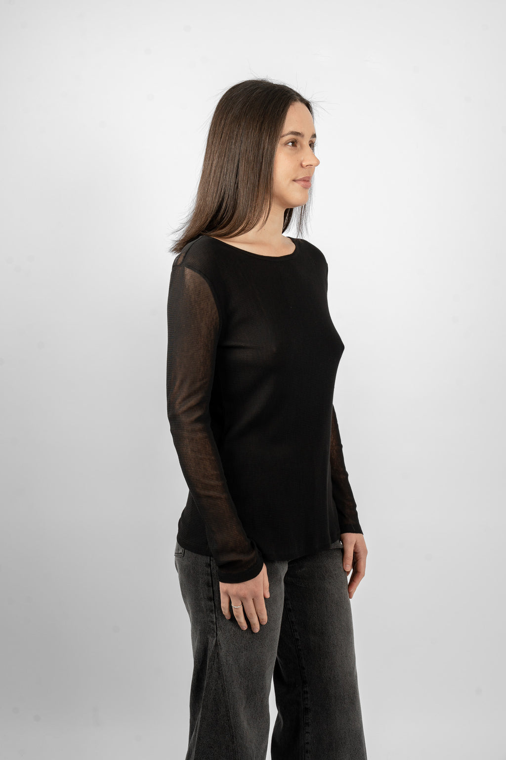 GROOVY DOUBLE MESH - BLACK