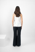 TAMBOURINE CAMI SILK/ELASTANE - WHITE