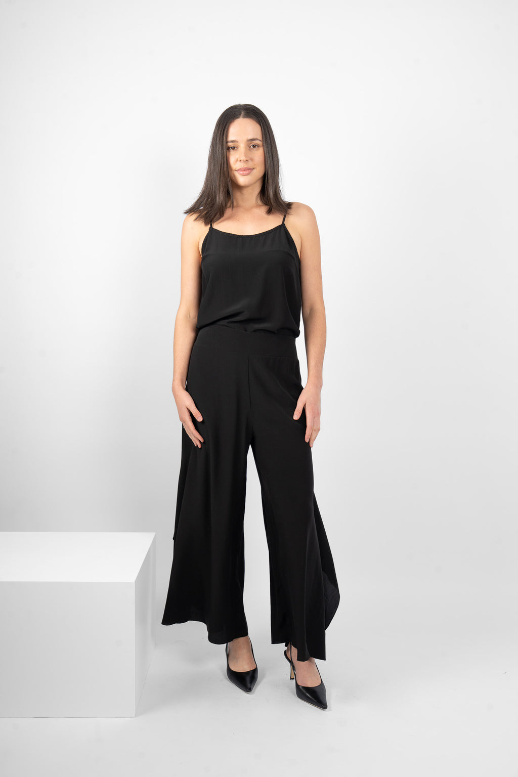MCGEHEE PANT SILK - BLACK