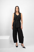 GILLIE TANK SILK - BLACK