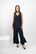 GILLIE TANK SILK - NAVY