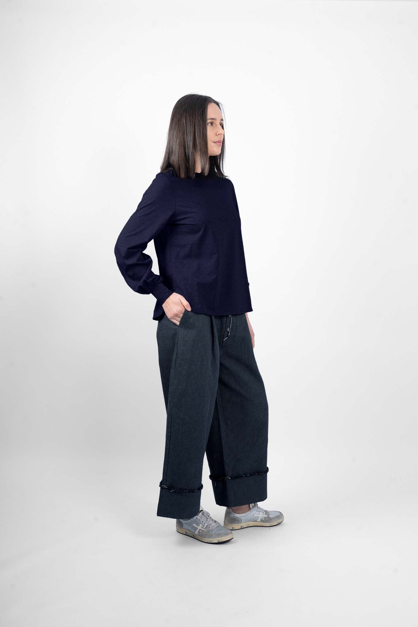 BAXTER LONG SLEEVE - NAVY